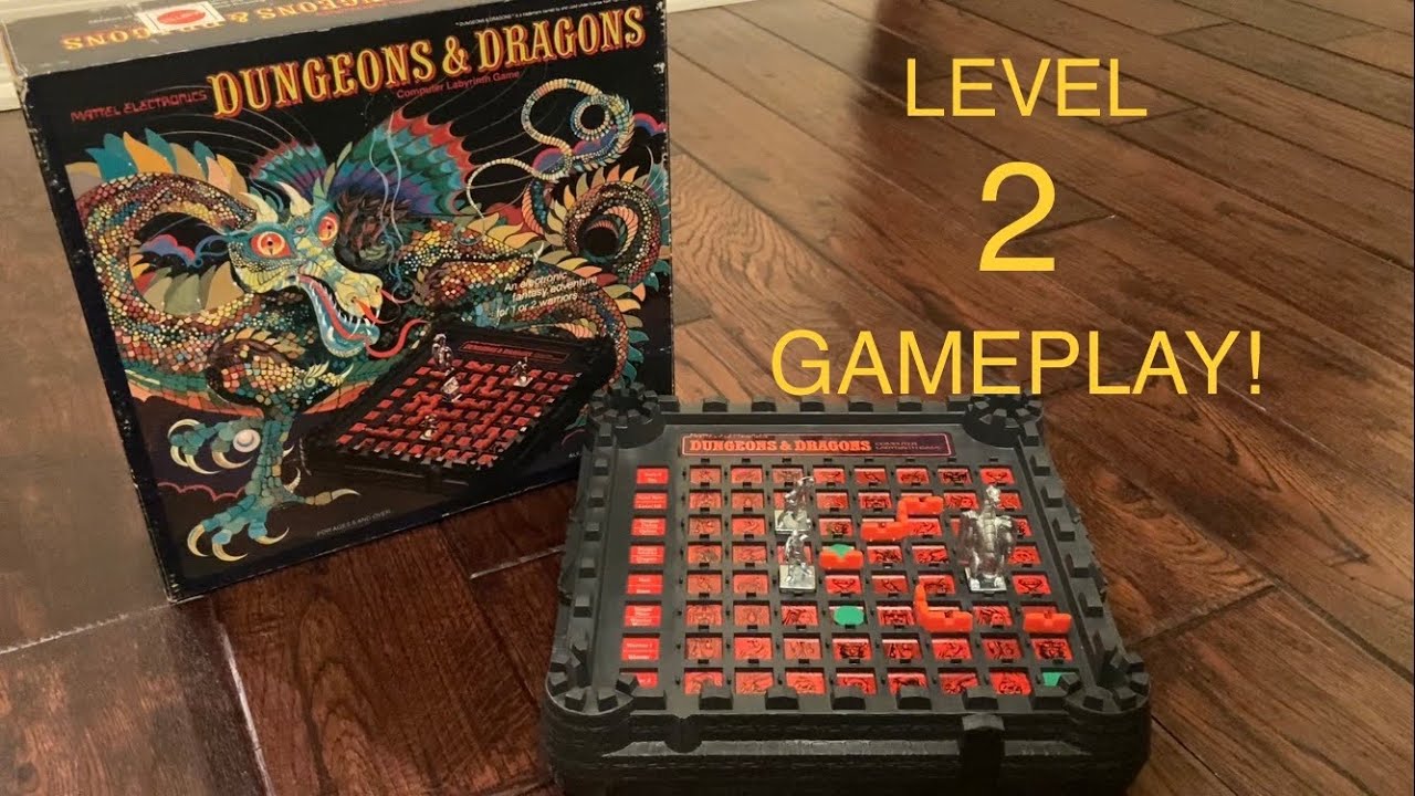D&D! Mattel Electronics Dungeons and Dragons Computer Labyrinth Game (1980)-Level 2 Setup+Gameplay