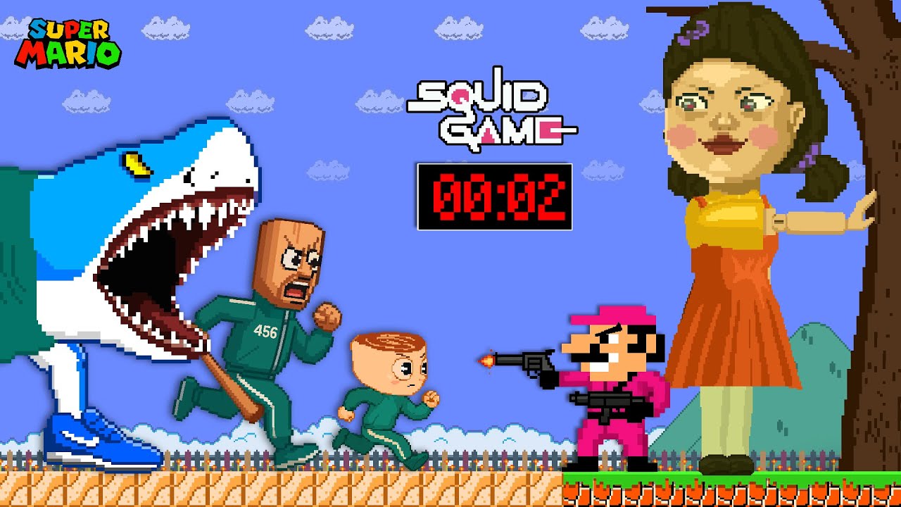 Super Mario: If Mario vs ITALIAN BRAIROT Was in... SQUID GAME? | Mario Animation