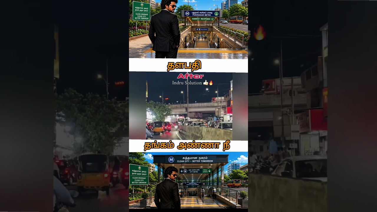 old name board issue over bridge ,before and after #thalapathyvijay #tvkvijay #dmk #tvk #vijay
