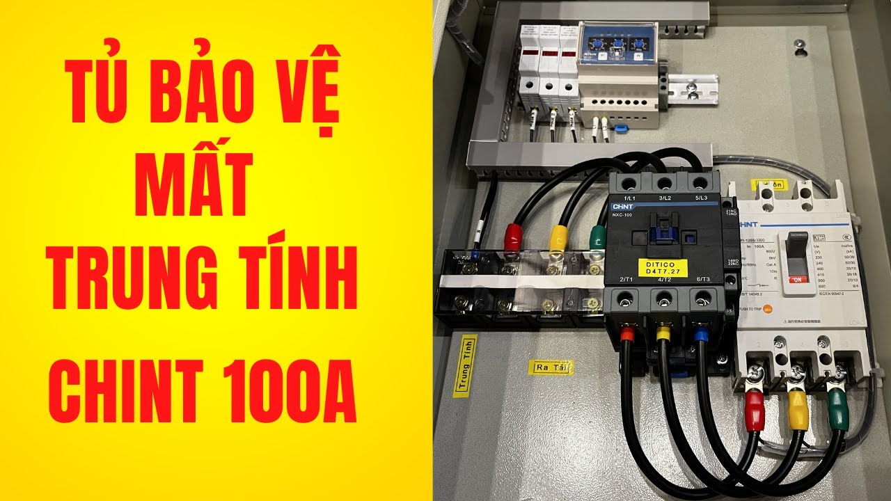 Tủ bảo vệ đứt trung tính mất pha 100A Chint giá rẻ - Tủ  Điện DITICO