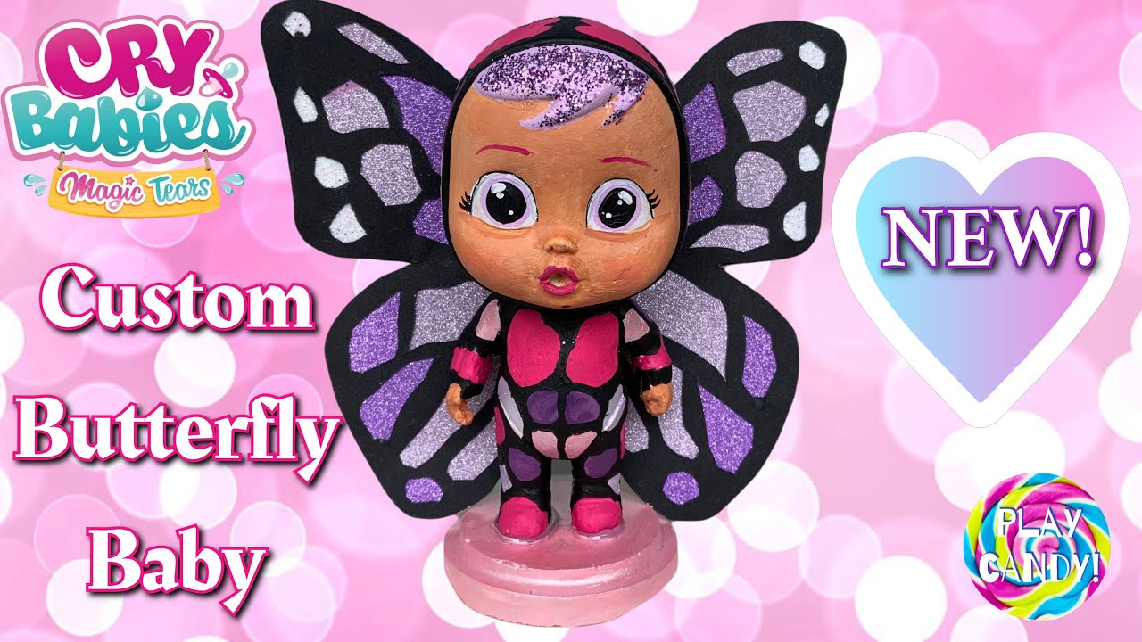 BRAND NEW! Custom BUTTERFLY 🦋 🦋 EDITION Cry Babies Magic Tears Doll! D.I.Y.  #crybabies