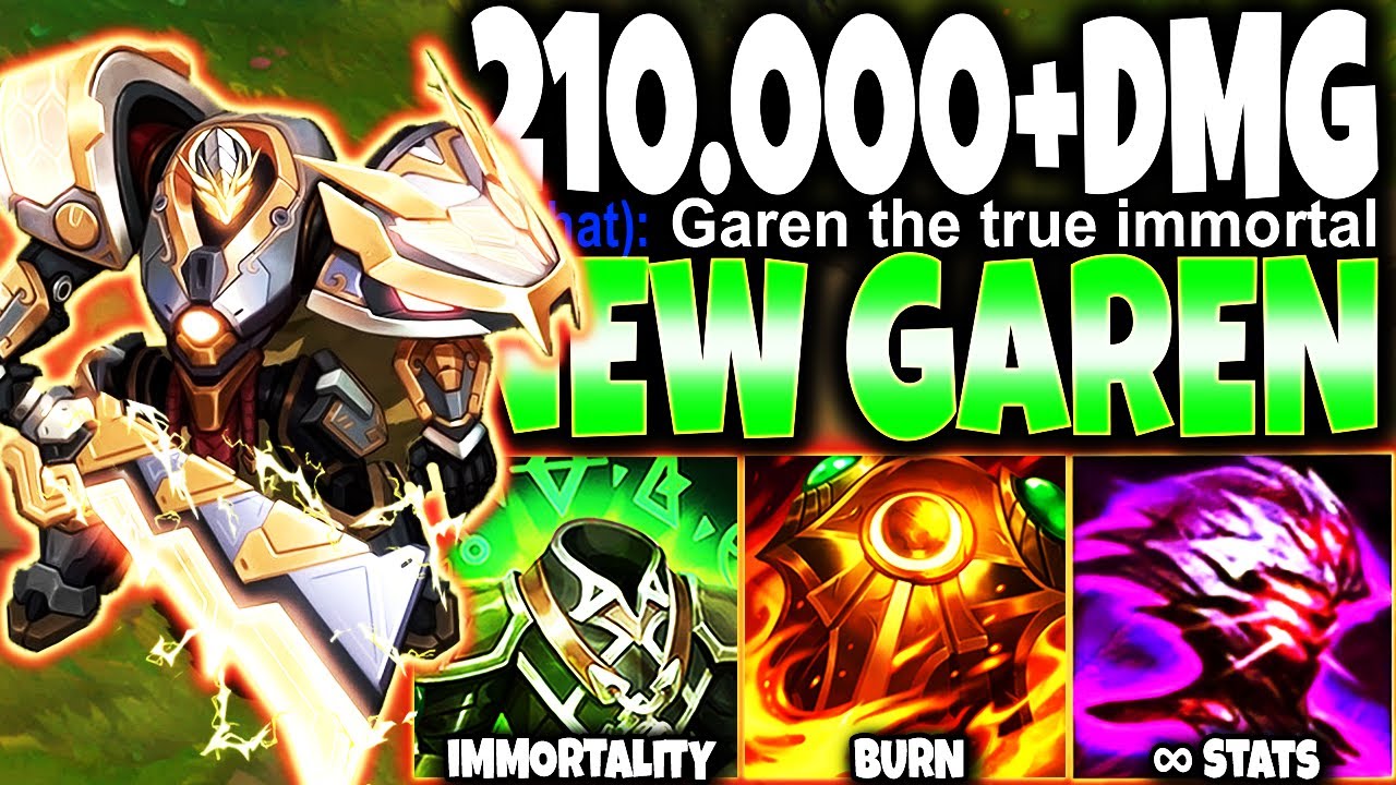 New Season 13 Garen EVOLVED Immortal Build ~ 210.000+ Total DMG 🔥 LoL Garen preseason s13 Gameplay