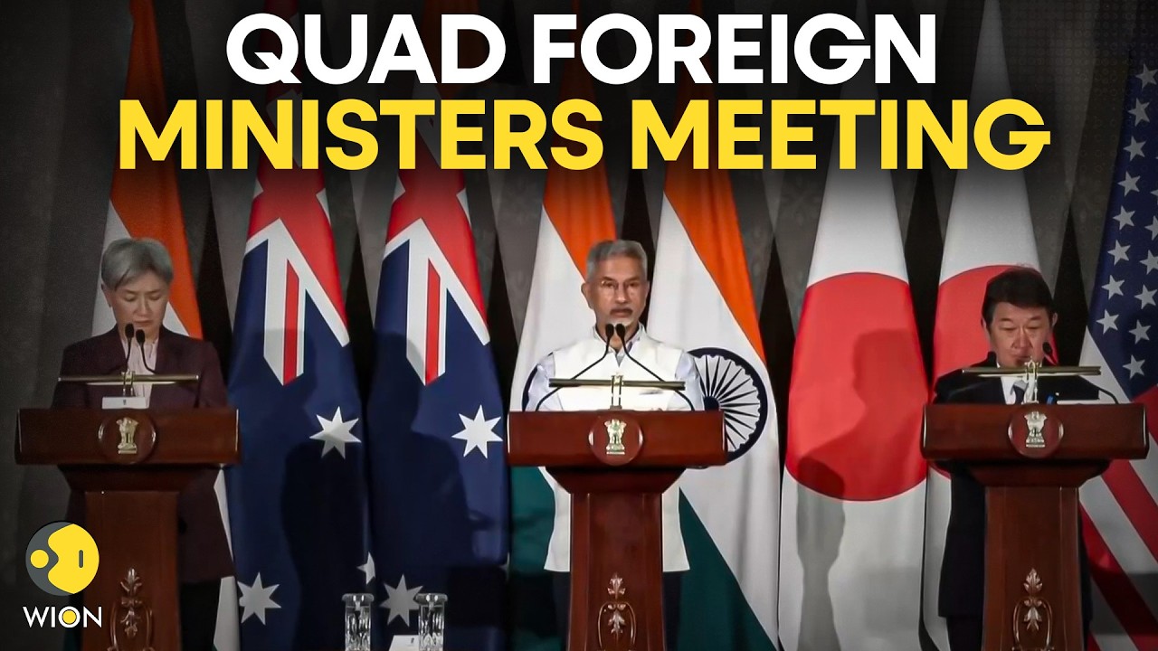 QUAD Foreign Ministers Meet LIVE: QUAD Foreign Ministers Issue Joint Statement In Delhi  | WION