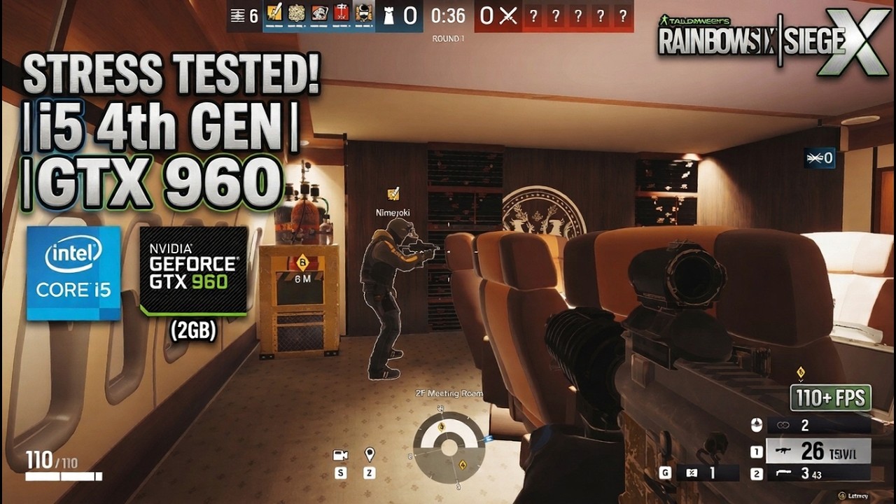 Rainbow Six Siege X Benchmark | GTX 960 2GB + i5-4460 FPS Test (2026)
