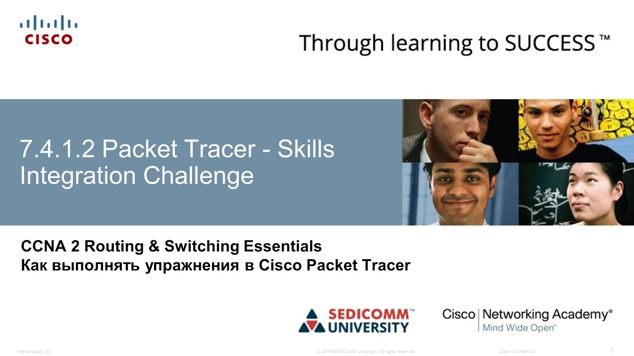 Курс Молодого Бойца Часть 2 2020 CCNA 2 RSE 7.4.1.2 Packet Tracer - Отработка комплексных