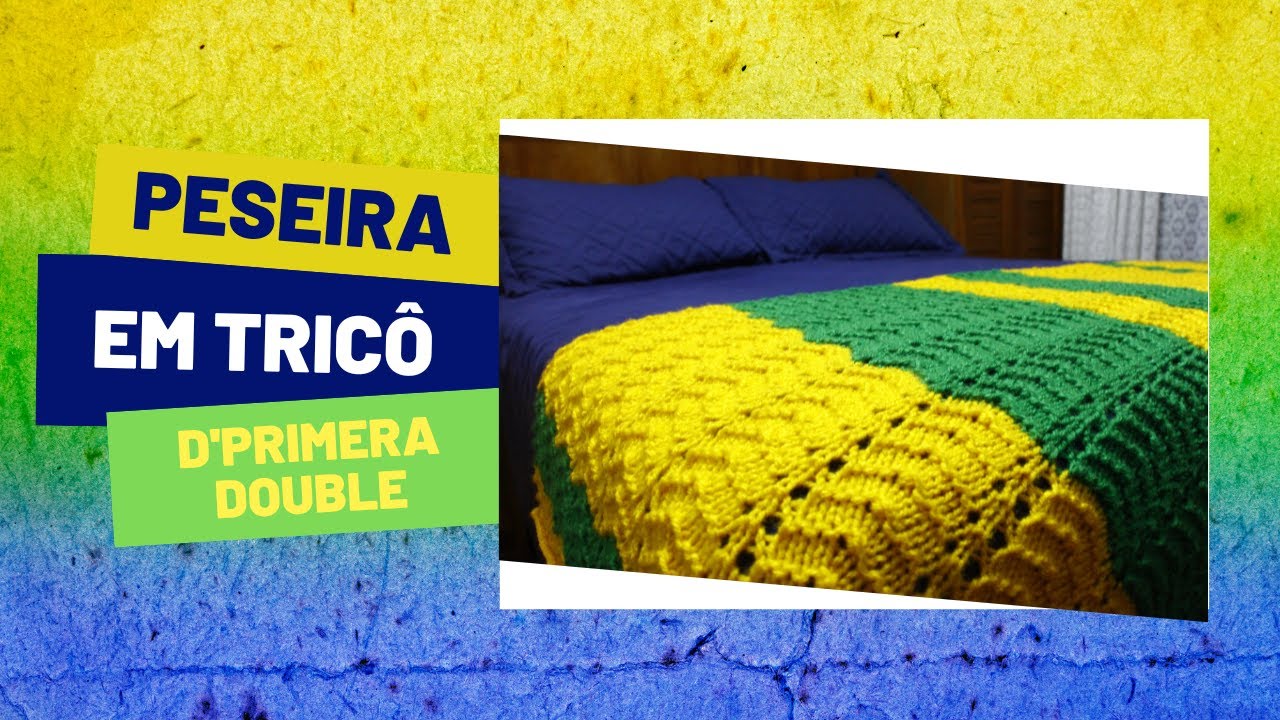 Peseira em Tricô | Cisne D'Primera Double