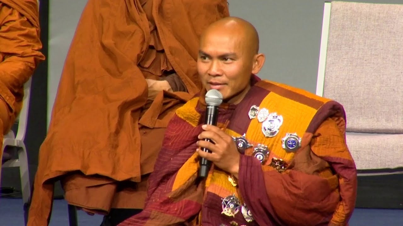 Venerable Monk talks phones in the bathroom