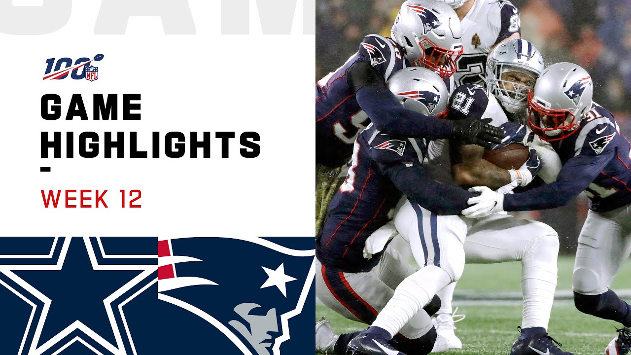 Cowboys vs. Patriots Week 12 Highlights | NFL 2019