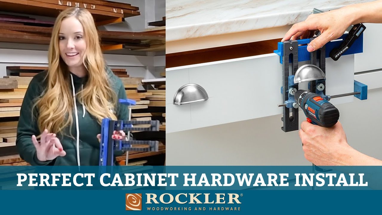 Простое и точное приспособление для установки ручек и ручек на шкафы | Rockler