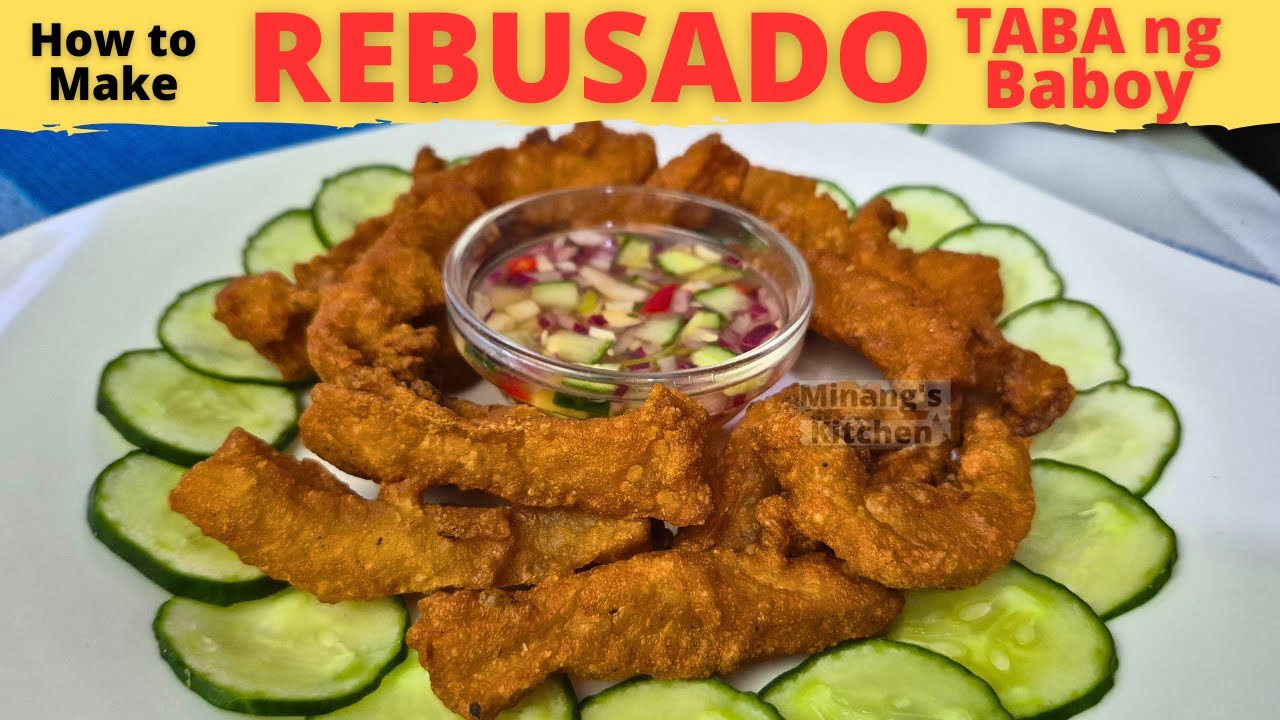 REBUSADONG TABA NG BABOY | Pritong Taba Ng Baboy | REBOSADO | Pork Rebosado | PULUTAN