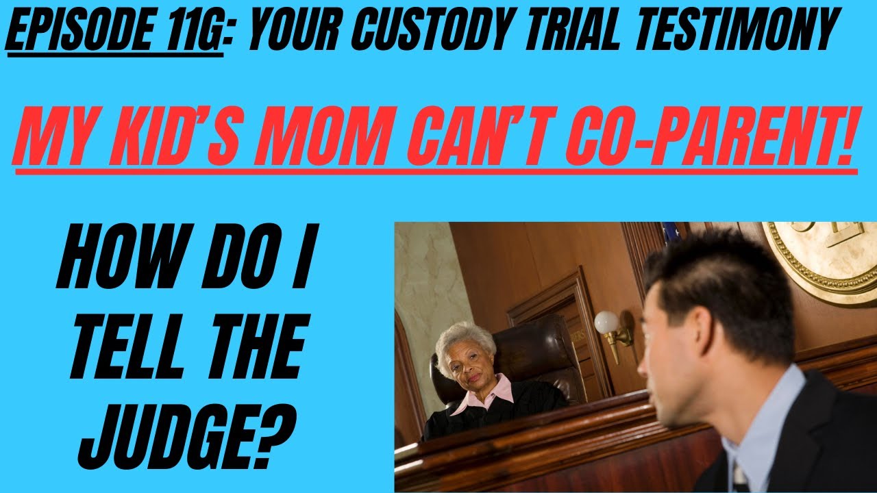 Ep 11G: Co-Parenting. Why Does It Matter And How Do I Testify About It In Family Court!