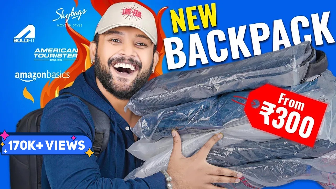 6 Best Backpack/Bags for College/Office/Travelling on Amazon 🔥 Backpack Haul 2025 | ONE CHANCE