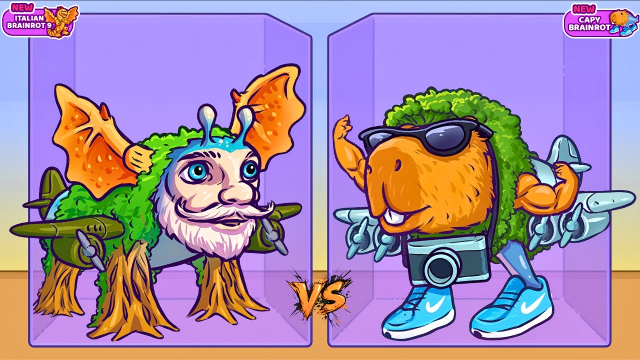 Merge Fellas ITALIAN BRAINROT 09 vs CAPY BRAINROT ⁉️ Boss + Boss I New Update - Reaching Max Level!