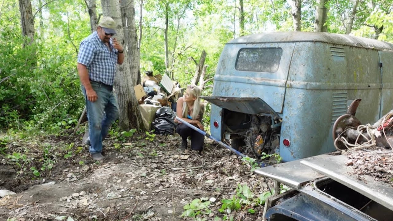 Rescuing a 1961 Volkswagen Panel Bus That’s Been Sitting In The Woods For 50+ Years!