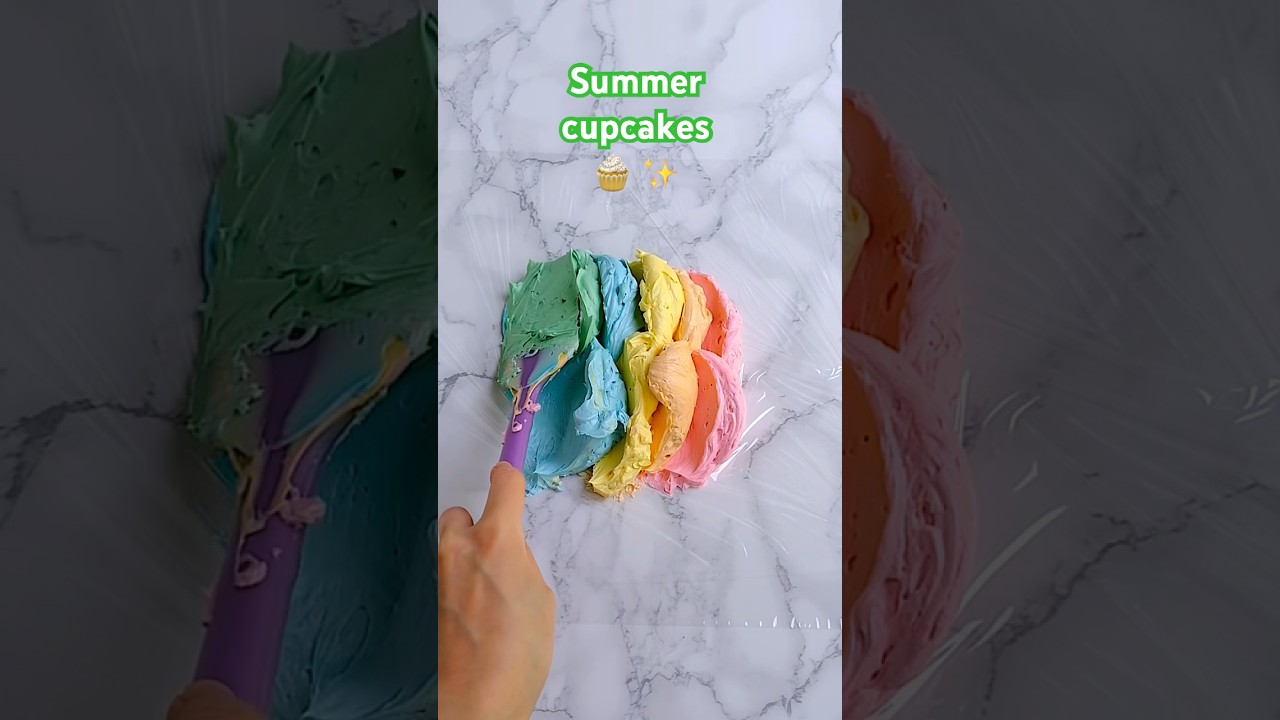 Rainbow cake decorating, Swiss meringue buttercream, cake decorating videos of beginners #cake