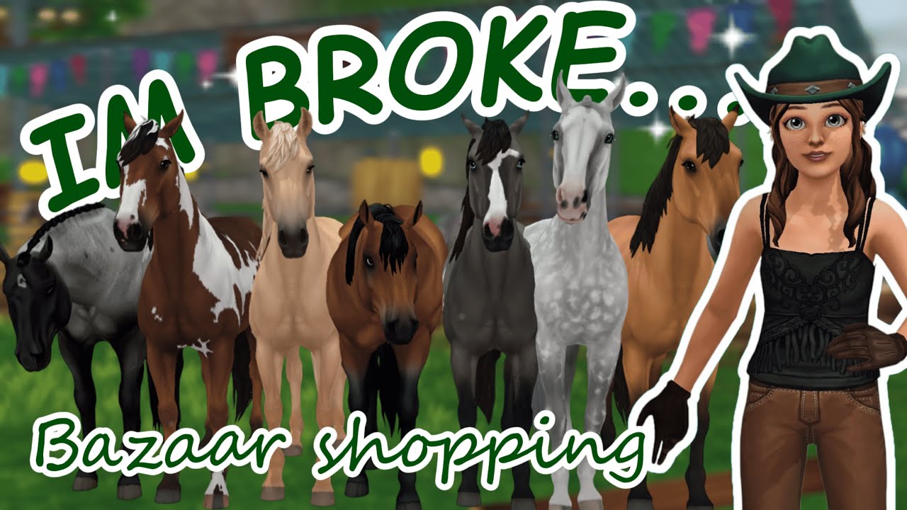 Buying 7 Horses - July Bazaar Shopping II Star Stable Online