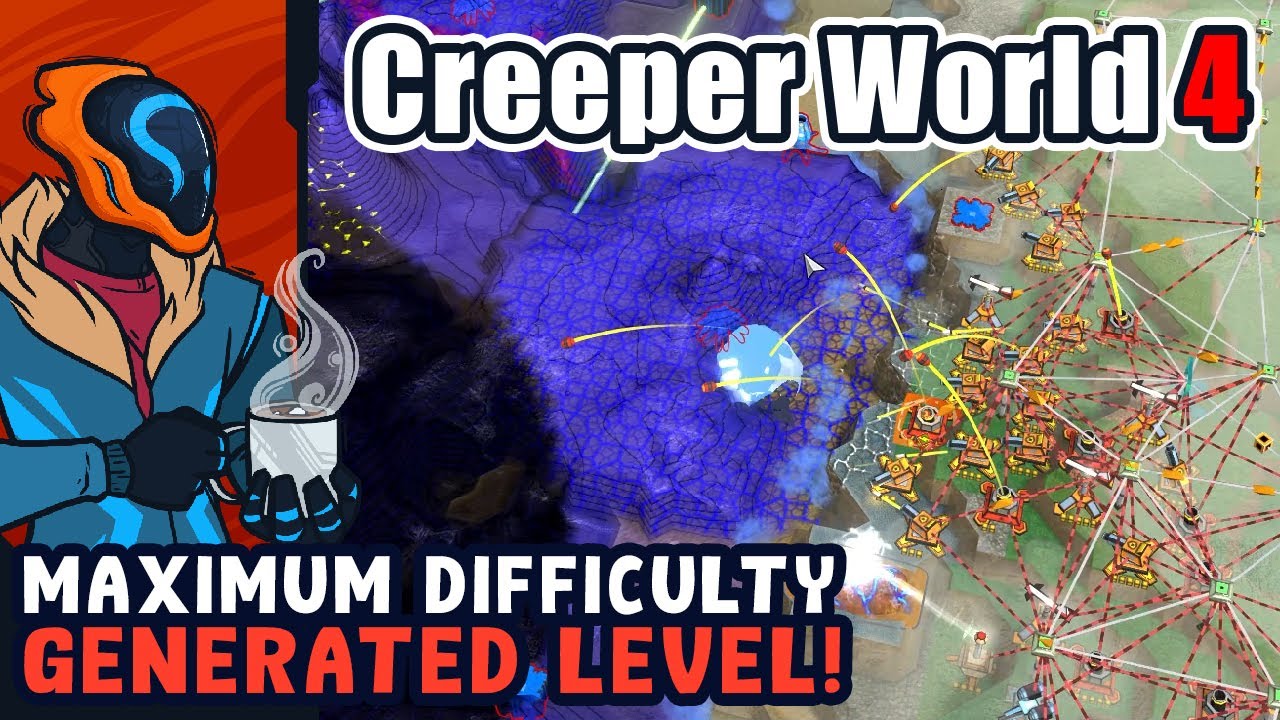 Maximum Difficulty Randomly Generated Level! - Creeper World 4