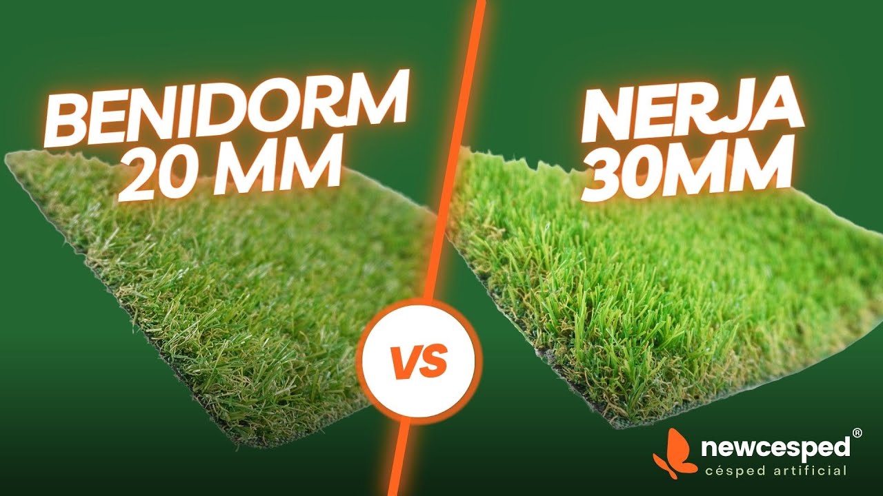 Cesped artificial 20mm Vs 30mm - Comparativa.