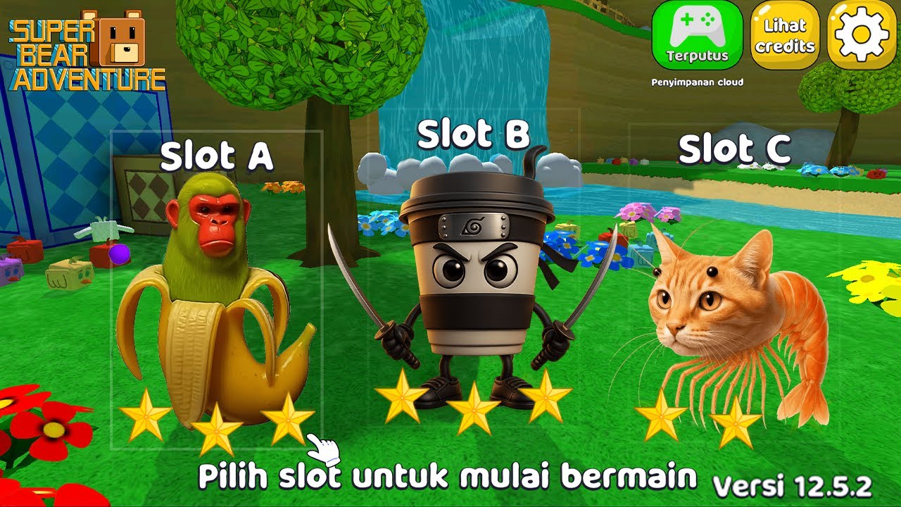 Upgrade baru! Beta 12.0.11. Stiker Meme Teratas! Tempat rahasia😶‍🌫️! Super Bear Adventure👌