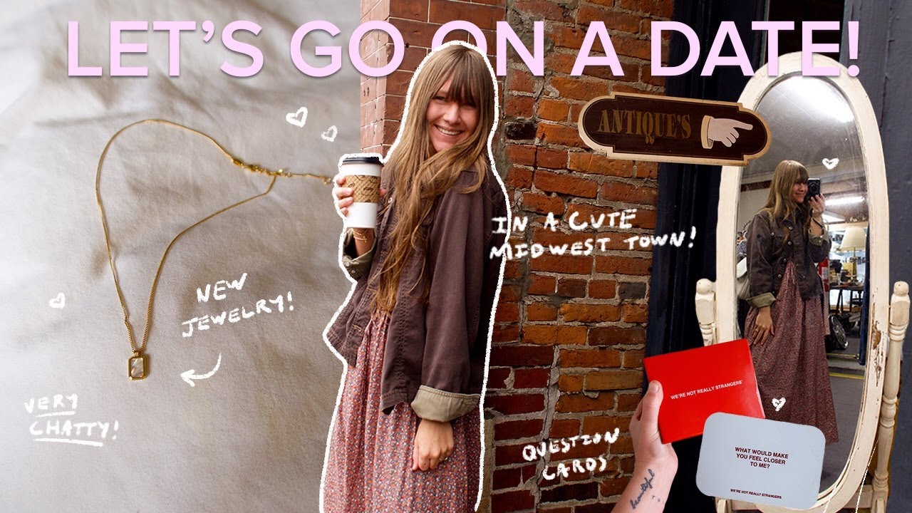 GRWM FOR A DATE (chatty) 🩷 Vintage Shopping in Stillwater MN, New Linjer Jewelry + Marriage Chat!