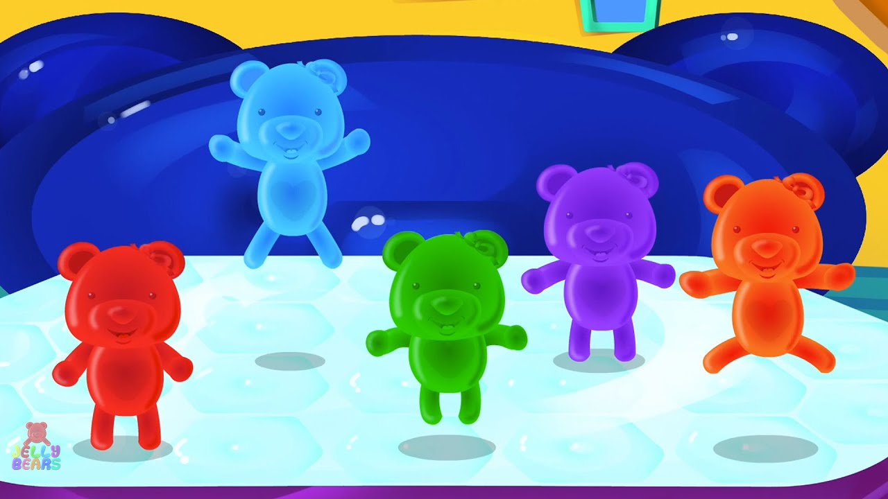 Five Little Babies Jumping On The Bed Nursery Rhyme for Toddlers
