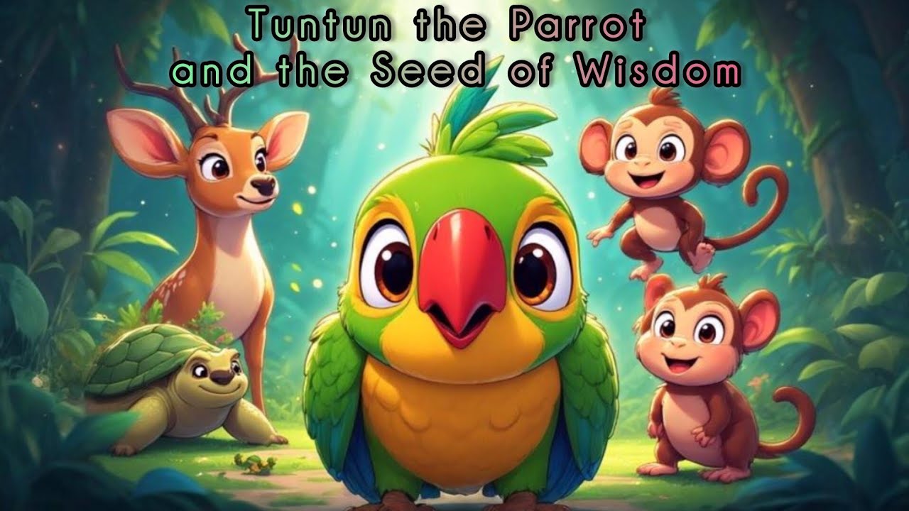 Tuntun the Parrot and the Seed of Wisdom | story for kids in hindi