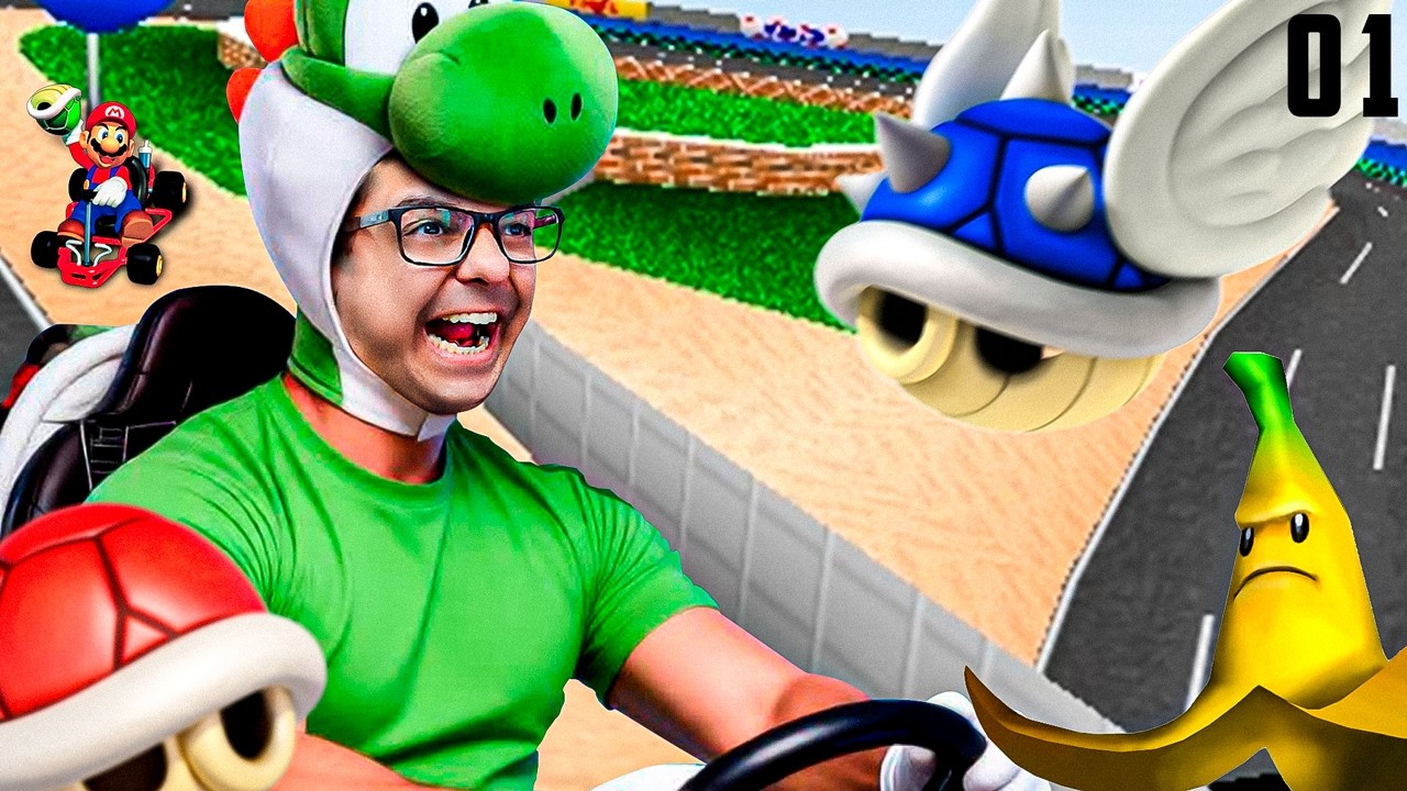 A TODA VELOCIDADE EM MARIO KART 64 #01