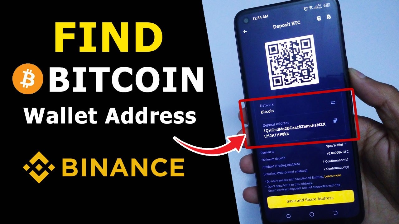 How to Find & Copy Bitcoin Address on Binance 2026 | BTC Wallet Address QR Code