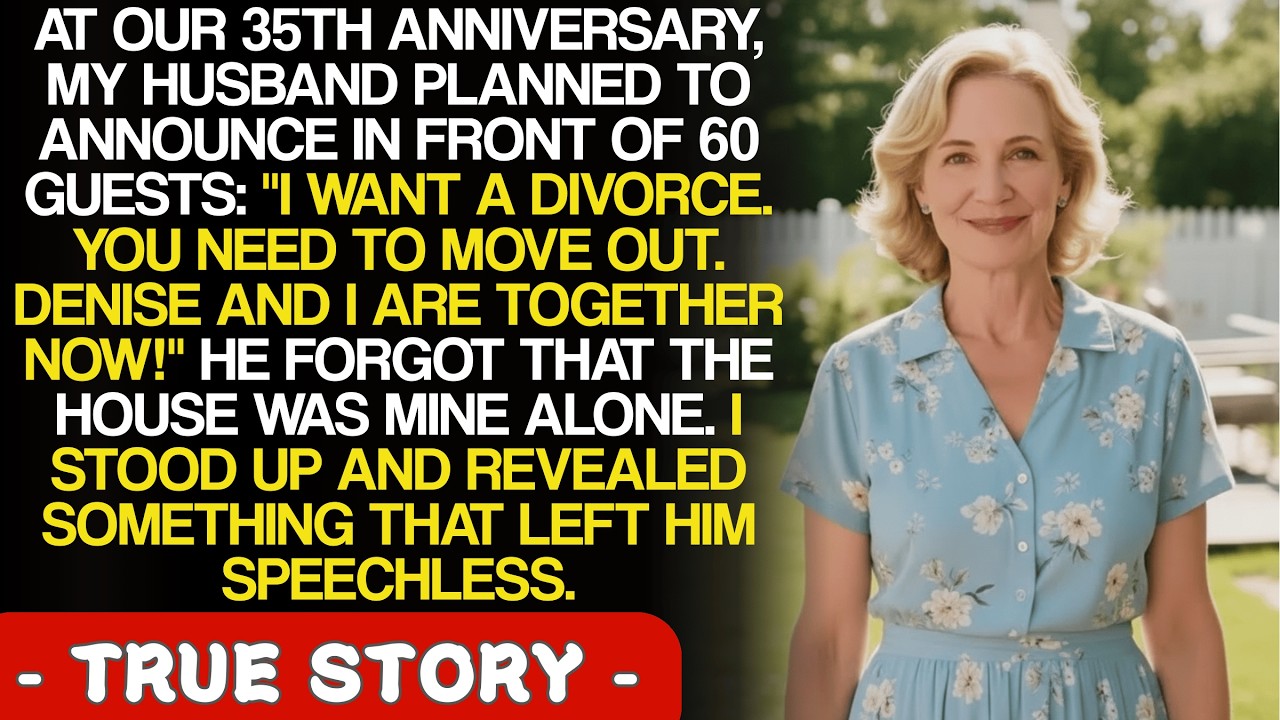After 35 years, my husband planned to divorce me at our anniversary party — but what I revealed...