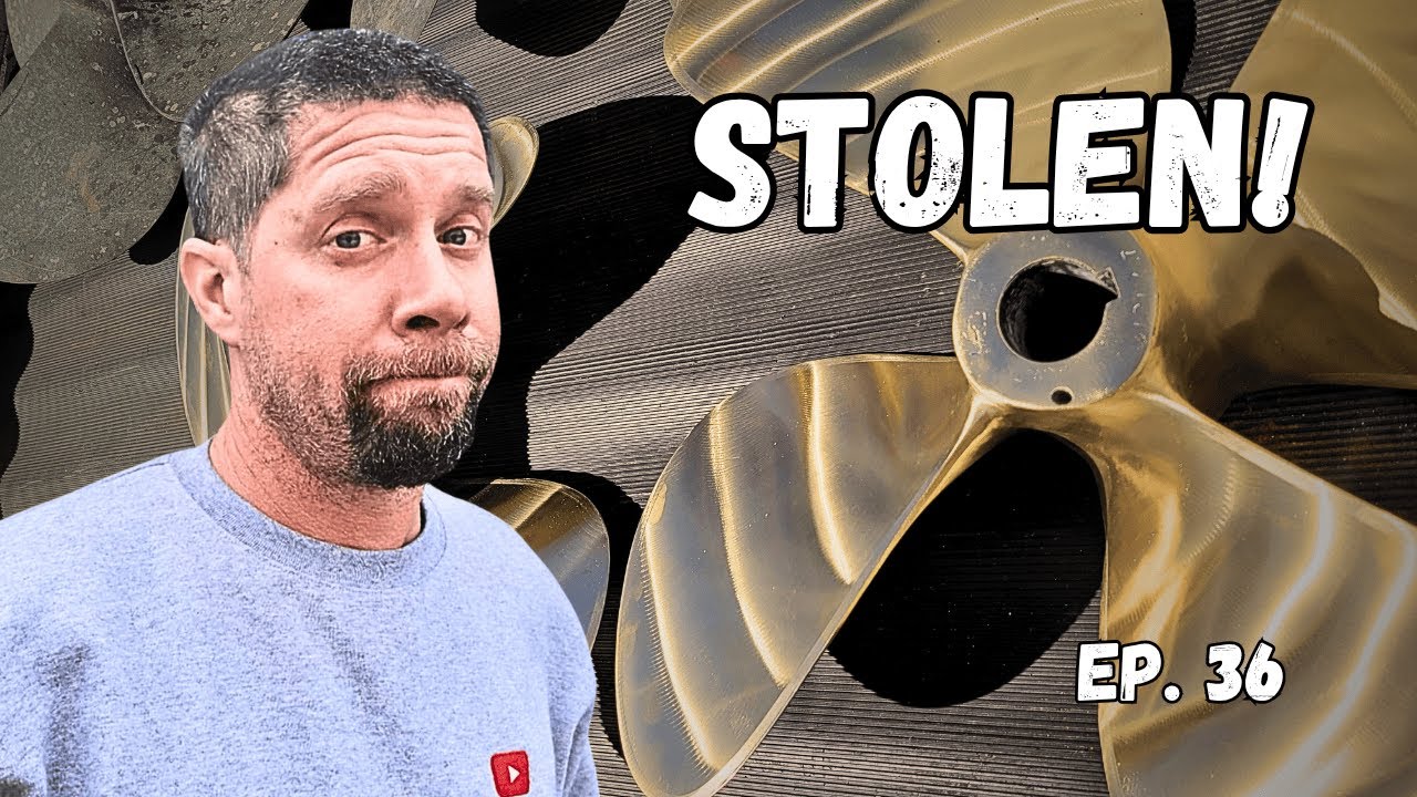 Rudders Installed, Prop Speed On—and our Spare Props STOLEN!