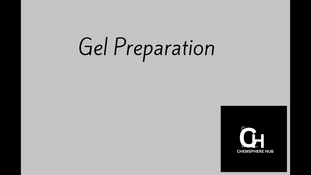 Preparation of gel for electrophoresis