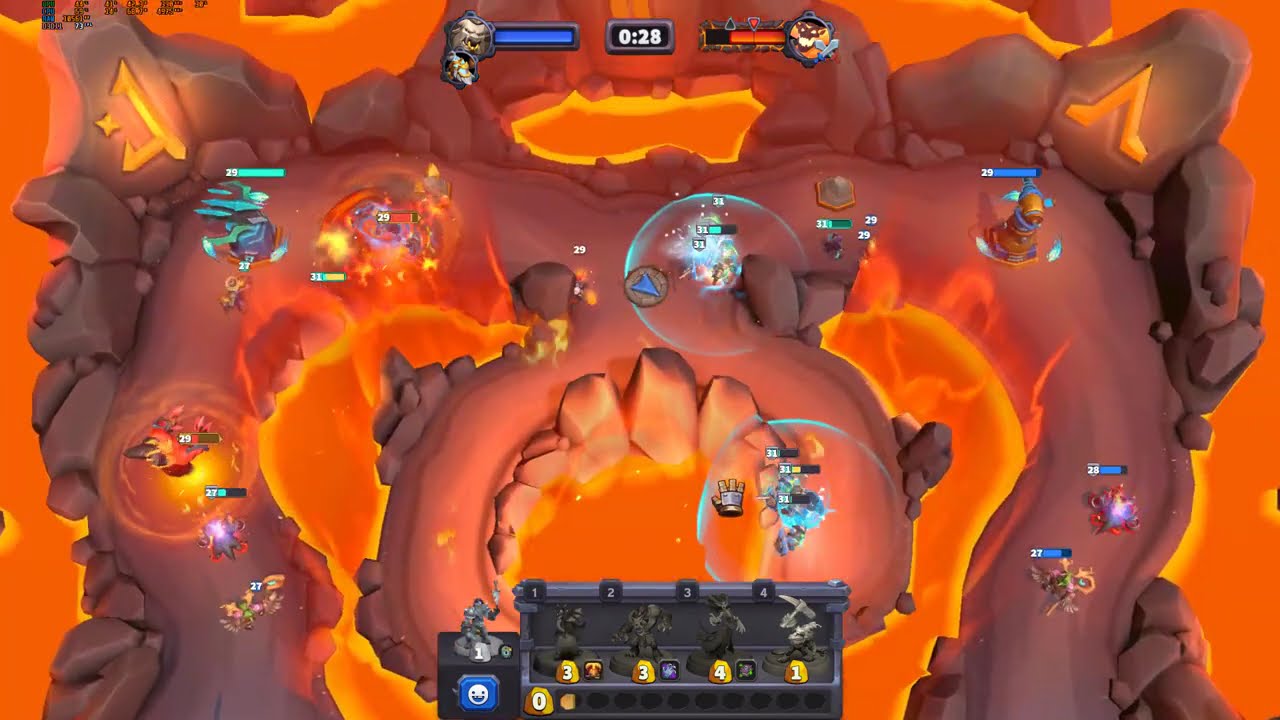 Ragnaros Heroic Warcraft Rumble with Arthas and Malfurion