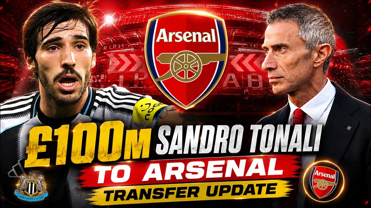 &pound;100m Sandro Tonali to Arsenal transfer update #arsenal #premierleague #football #soccer