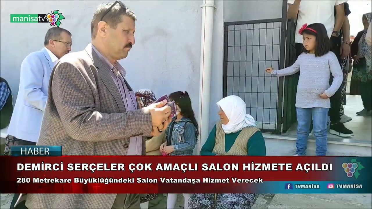 DEMİRCİ SERÇELER ÇOK AMAÇLI SALON HİZMETE AÇILDI