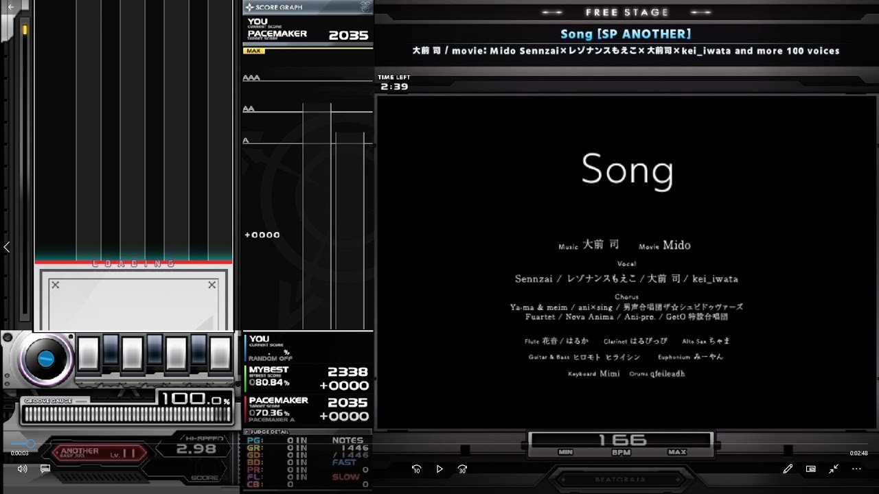 [BMS Play] 大前 司 - Song (SP ANOTHER)