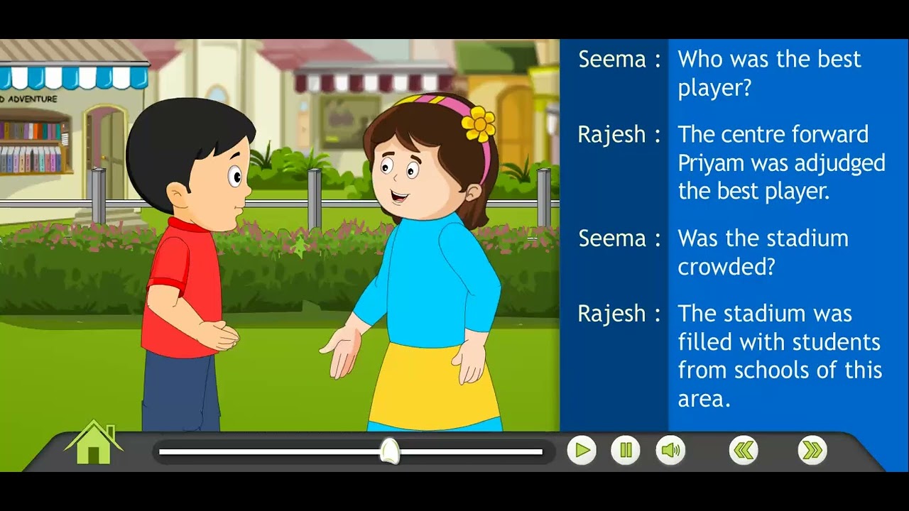 Ch 14 | Jay Cee |  lets talk well english | Class 5 | A football match  | For children