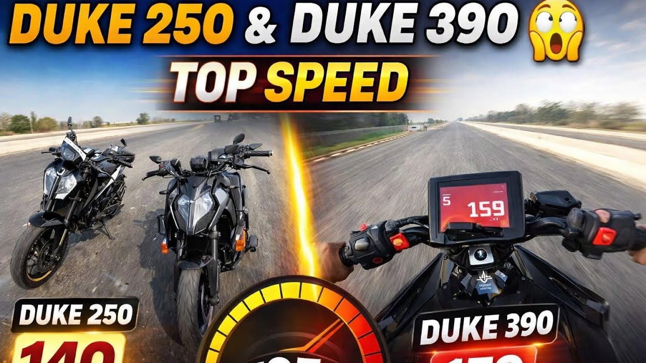 Duke 250 & Duke 39t top speed test 😱😱