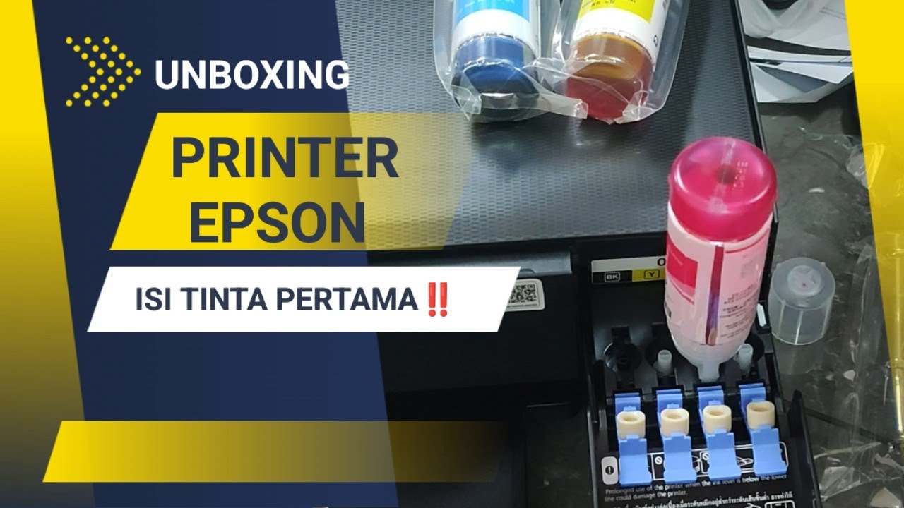UNBOXING EPSON L3210‼️ Cara Isi Tinta Pertama Kali Anti Gagal 🖨️