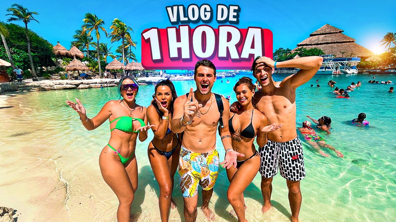 1 HORA DE VLOG NO PARQUE AQU&Aacute;TICO NATURAL!! ( XCARET EM CANCUN )