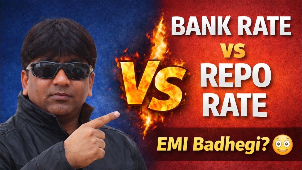 Bank Rate vs Repo Rate | 2 Minute Mein 100% Clear 🔥 #RepoRate #BankRate #RBI #Economics