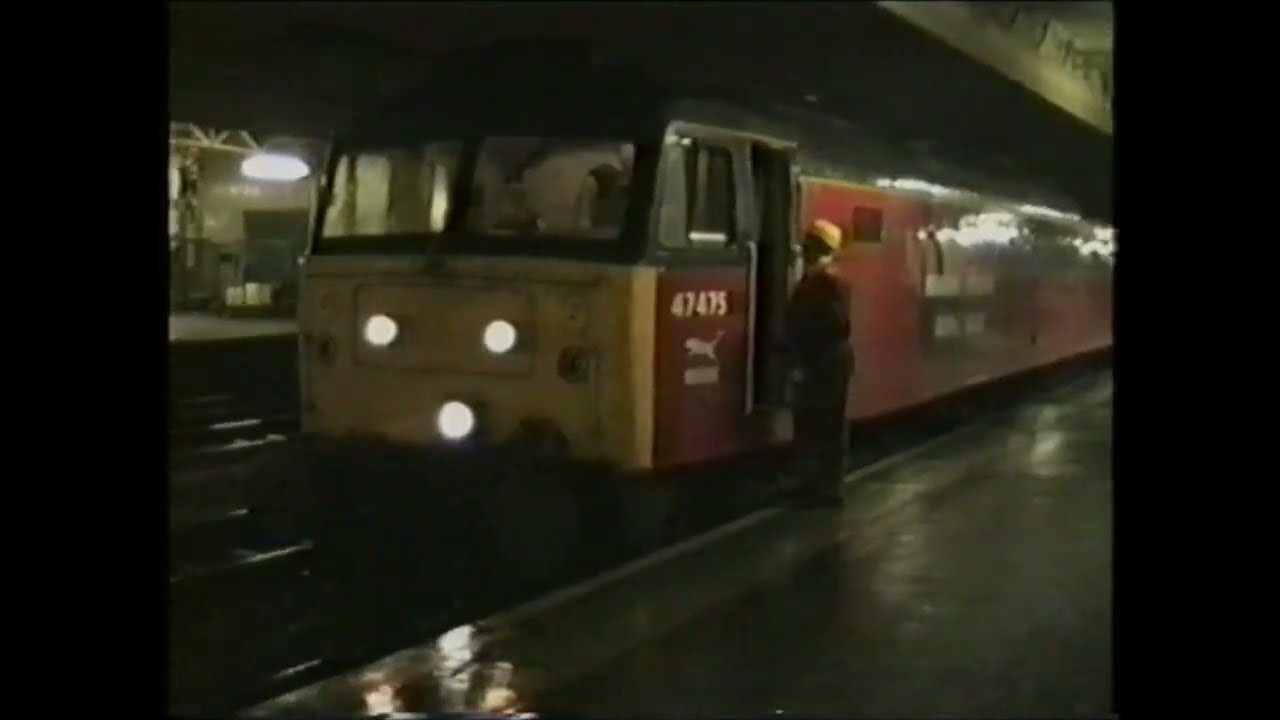 Railfreight 1993. Very busy day/night at Cardiff Central
