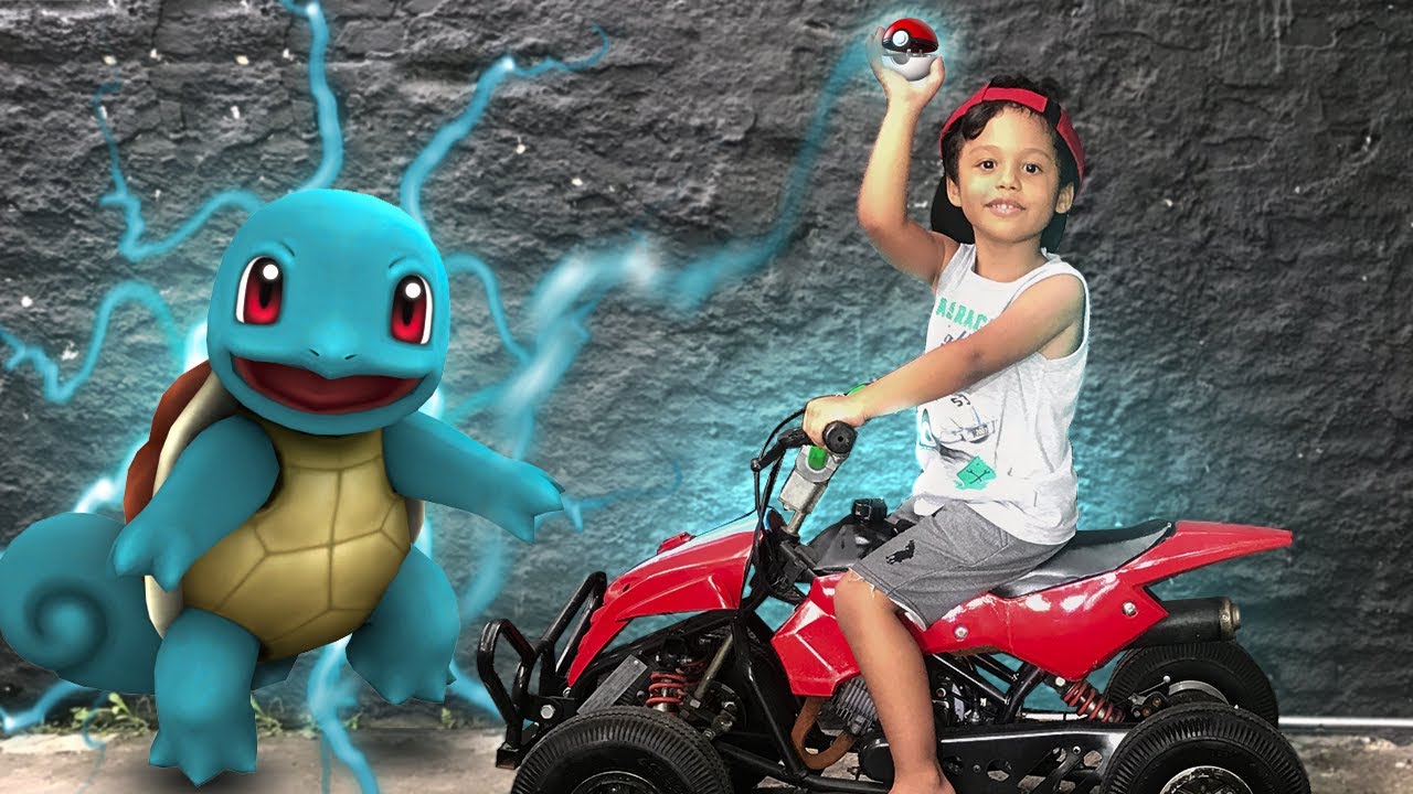 FUI CA&Ccedil;AR POKEMON DE MINI QUADRICICLO E DEU MUITO RUIM