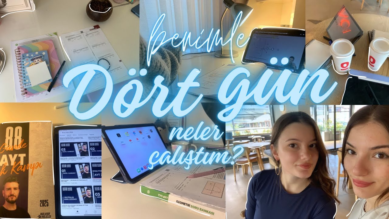 D&Ouml;RT G&Uuml;N BOYUNCA NELER &Ccedil;ALIŞTIM🙂&zwj;↕️|| +28 SAAT,AYT FİZİĞE BAŞLADIM&hellip;
