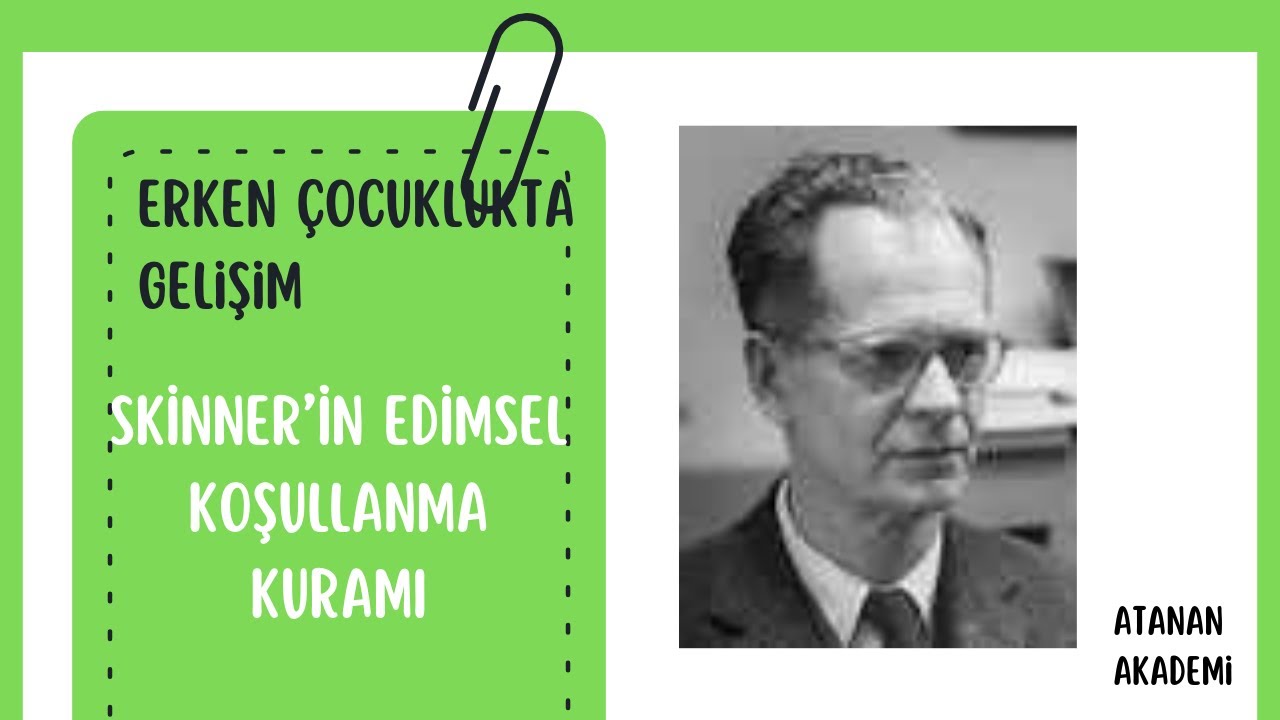 27) SKİNNER’İN EDİMSEL KOŞULLANMA KURAMI