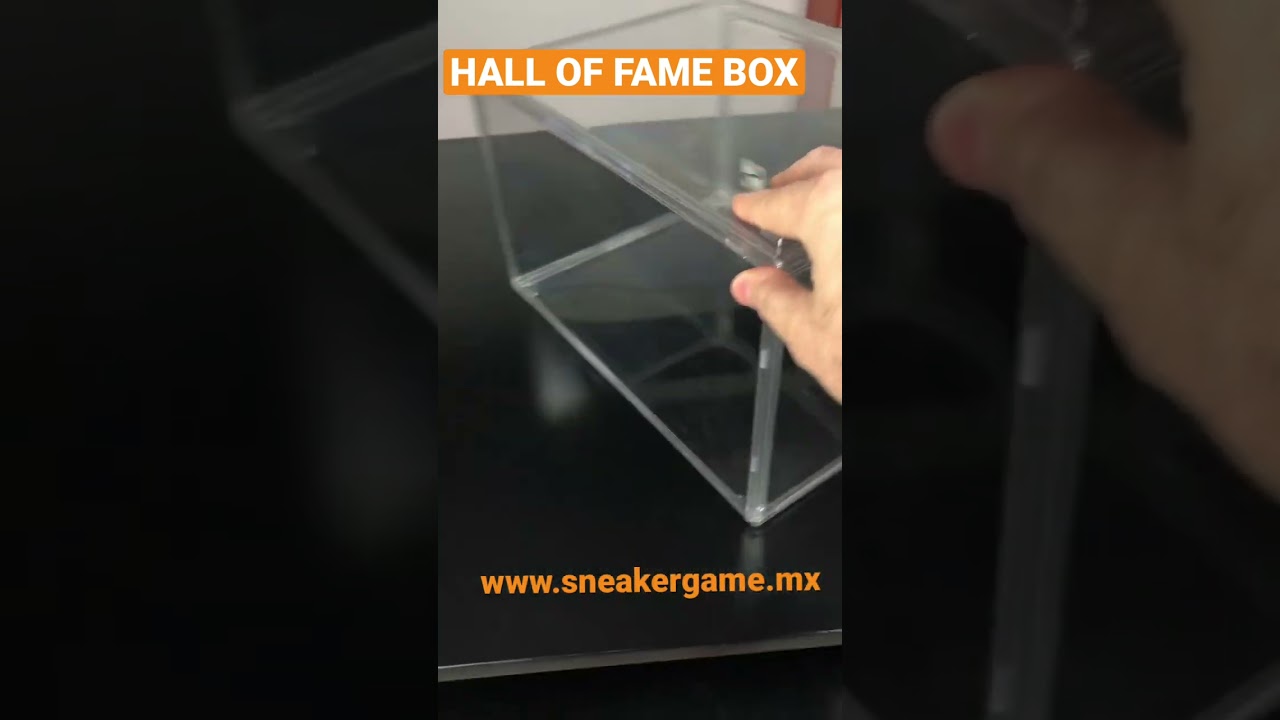 Cajas transparentes para sneakers “Hall of Fame Box” 🔥👊