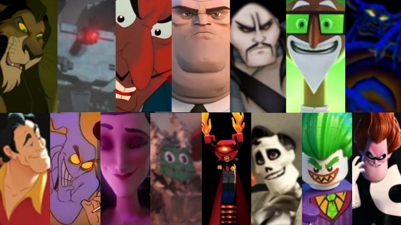 Defeats of my Favorite Animated Film Villains