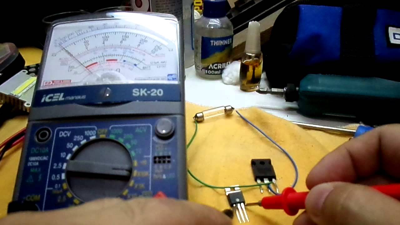 Testando Transistor Mosfet!!