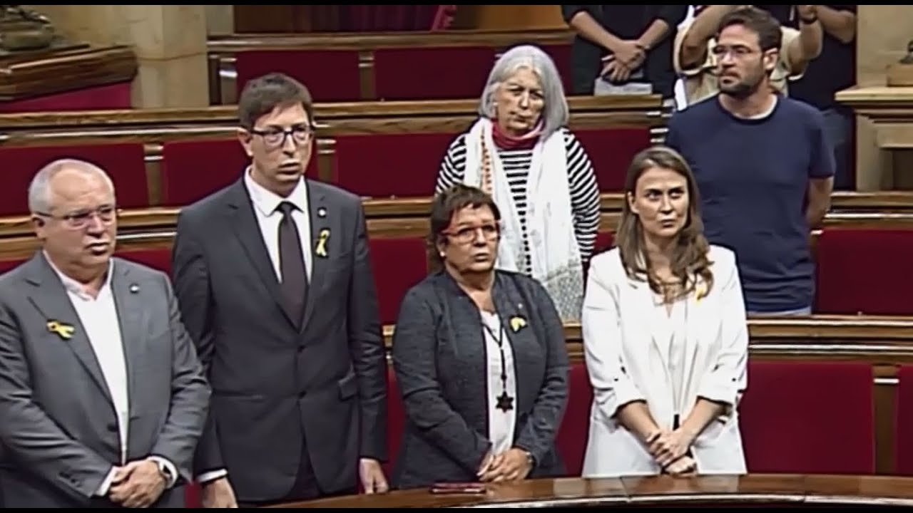 Catalan Republic: Regional parliament sings new national anthem after establishing an independent Ca