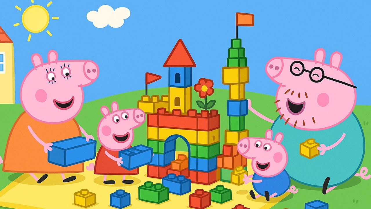Peppa Pig Outdoor Lego Fun 🏰🐷 | Peppa Pig Funny Animation