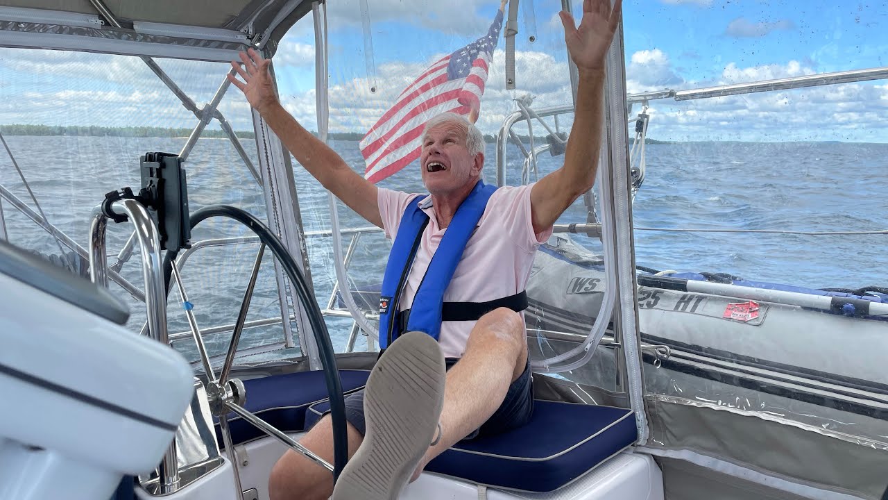 Sailing down Lake Huron, Cheboygan, to E Tawas,